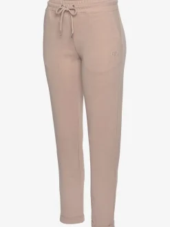 Pantalon molletonné pantalon basique avec petit logo brodé