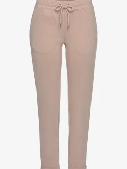 Pantalon molletonné pantalon basique avec petit logo brodé