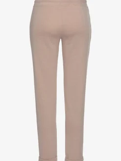 Pantalon molletonné pantalon basique avec petit logo brodé