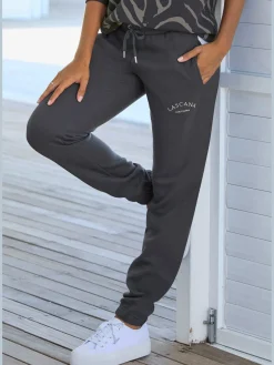 Pantalon molletonné pantalon sweat avec logo imprimé