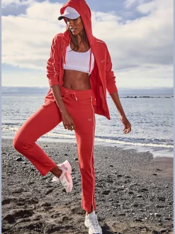 Pantalon molletonné pantalon détente confortable avec passepoil
