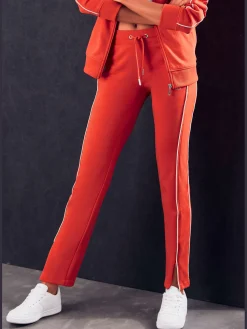 Pantalon molletonné pantalon détente confortable avec passepoil