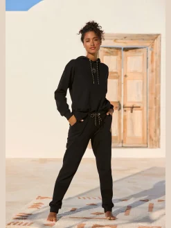 Pantalon molletonné pantalon de jogging avec coulisse élastique