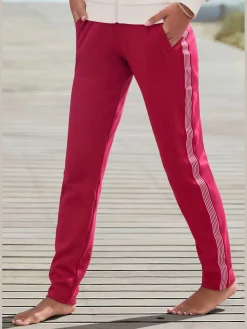 Pantalon molletonné pantalon détente avec rayures latérales