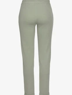 Pantalon molletonné pantalon basique avec petit logo brodé