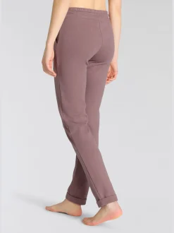 Pantalon molletonné pantalon basique avec petit logo brodé