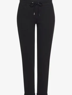 Pantalon molletonné pantalon basique avec petit logo brodé