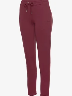 Pantalon molletonné pantalon basique avec petit logo brodé
