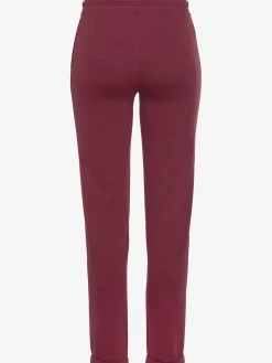 Pantalon molletonné pantalon basique avec petit logo brodé