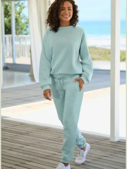 Pantalon molletonné pantalon sweat avec logo imprimé