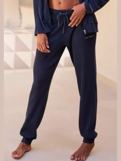 Pantalon molletonné pantalon sweat confortable à la structure côtelée