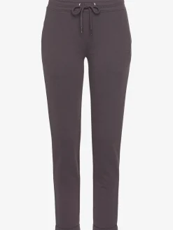 Pantalon molletonné pantalon basique avec petit logo brodé