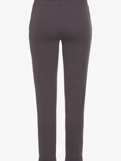 Pantalon molletonné pantalon basique avec petit logo brodé