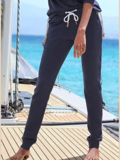 Pantalon molletonné pantalon sweat au coloris uni tendance