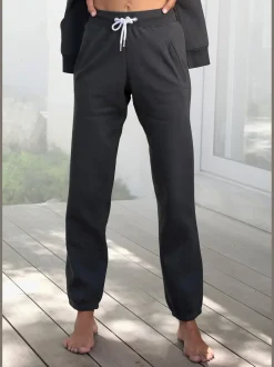 Pantalon molletonné pantalon avec ceinture élastique et coulisse