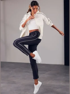 Pantalon molletonné pantalon détente confortable avec passepoil