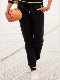 Pantalon molletonné pantalon sweat au style universitaire
