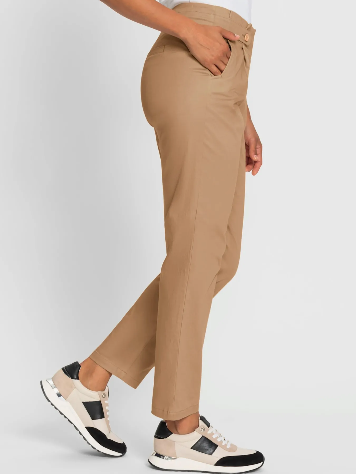 Pantalon paperbag 97% coton