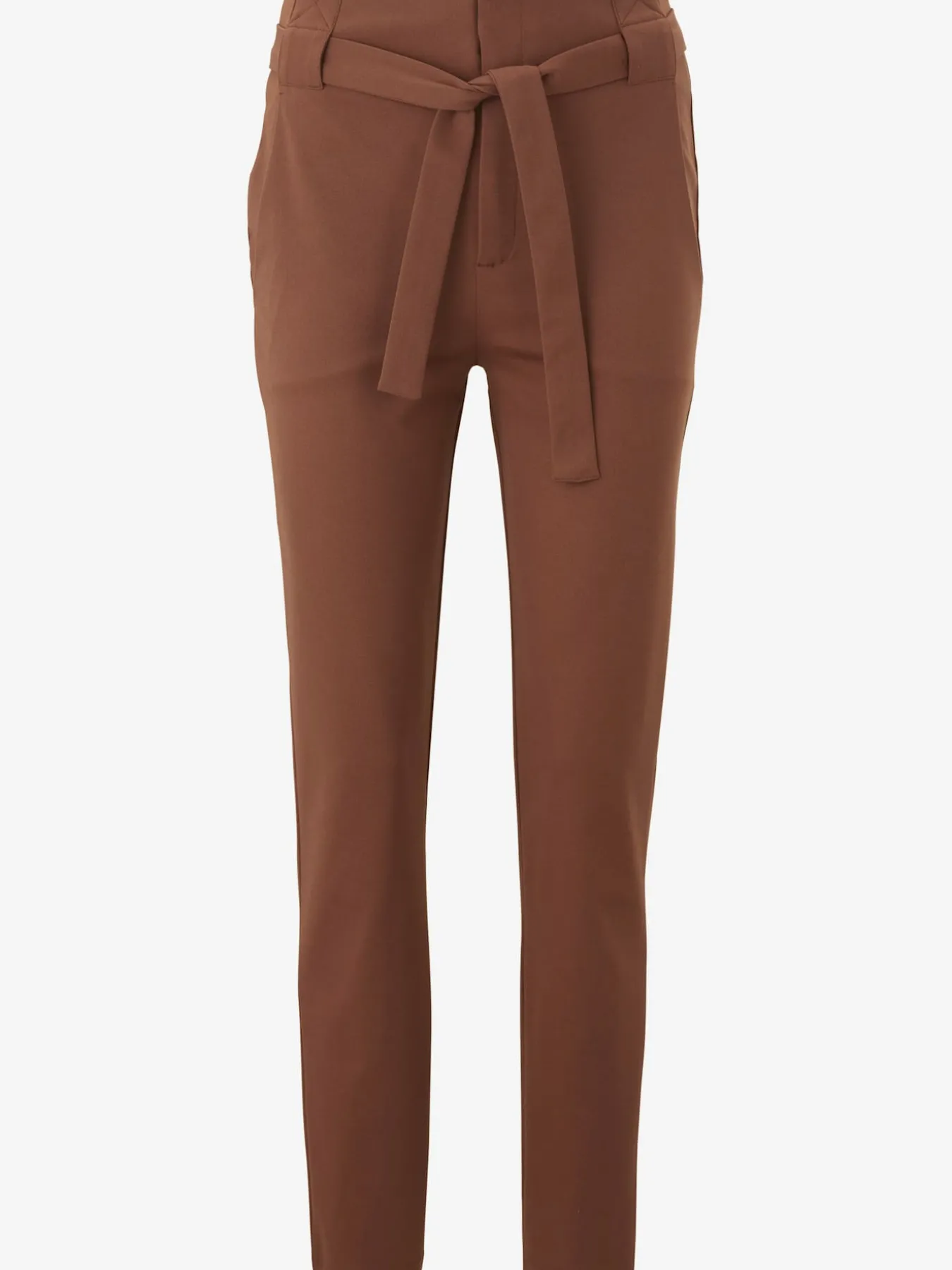 Pantalon paperbag coupe carotte