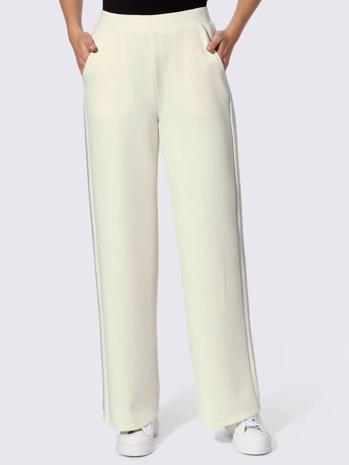 Pantalon petites pierres brillantes fantaisie