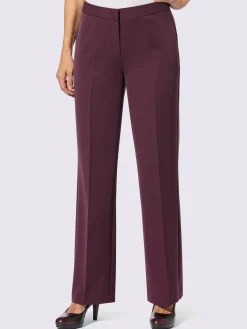 Pantalon plis repassés, effet affinant