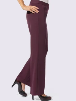 Pantalon plis repassés, effet affinant