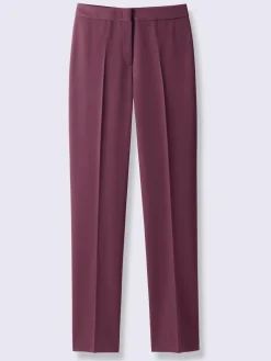 Pantalon plis repassés, effet affinant