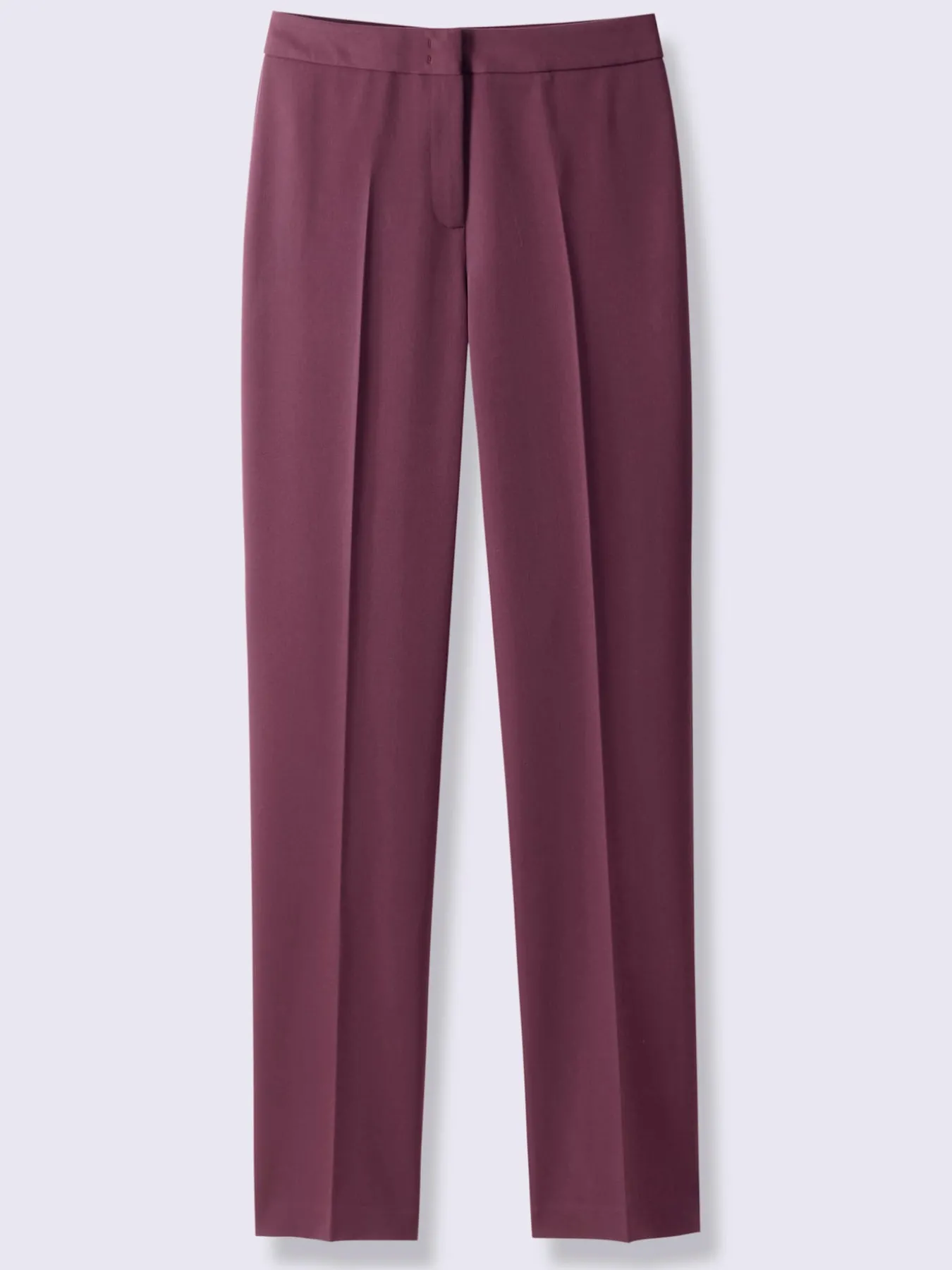 Pantalon plis repassés, effet affinant