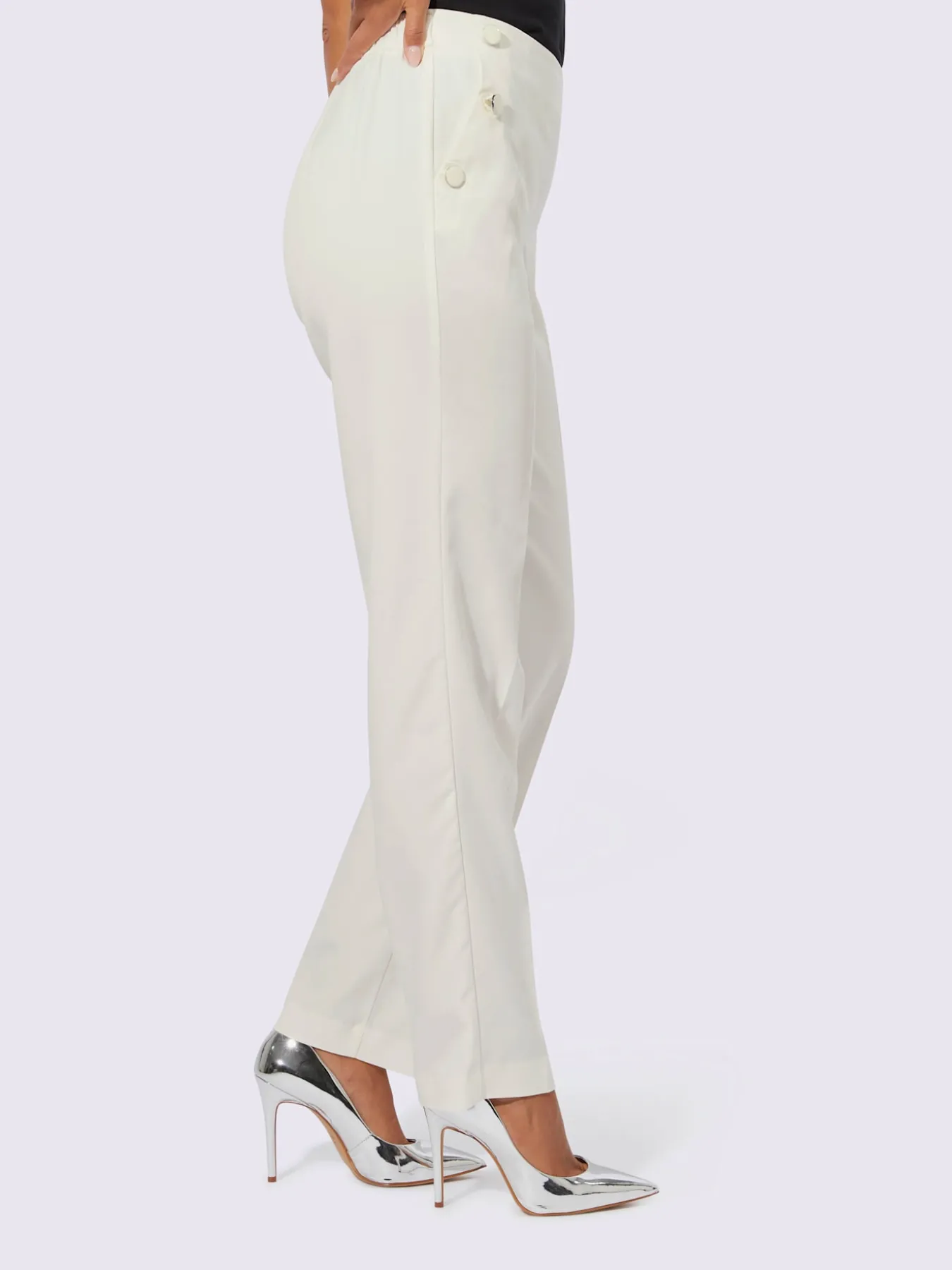 Pantalon plissé 63% lyocell (tencel)