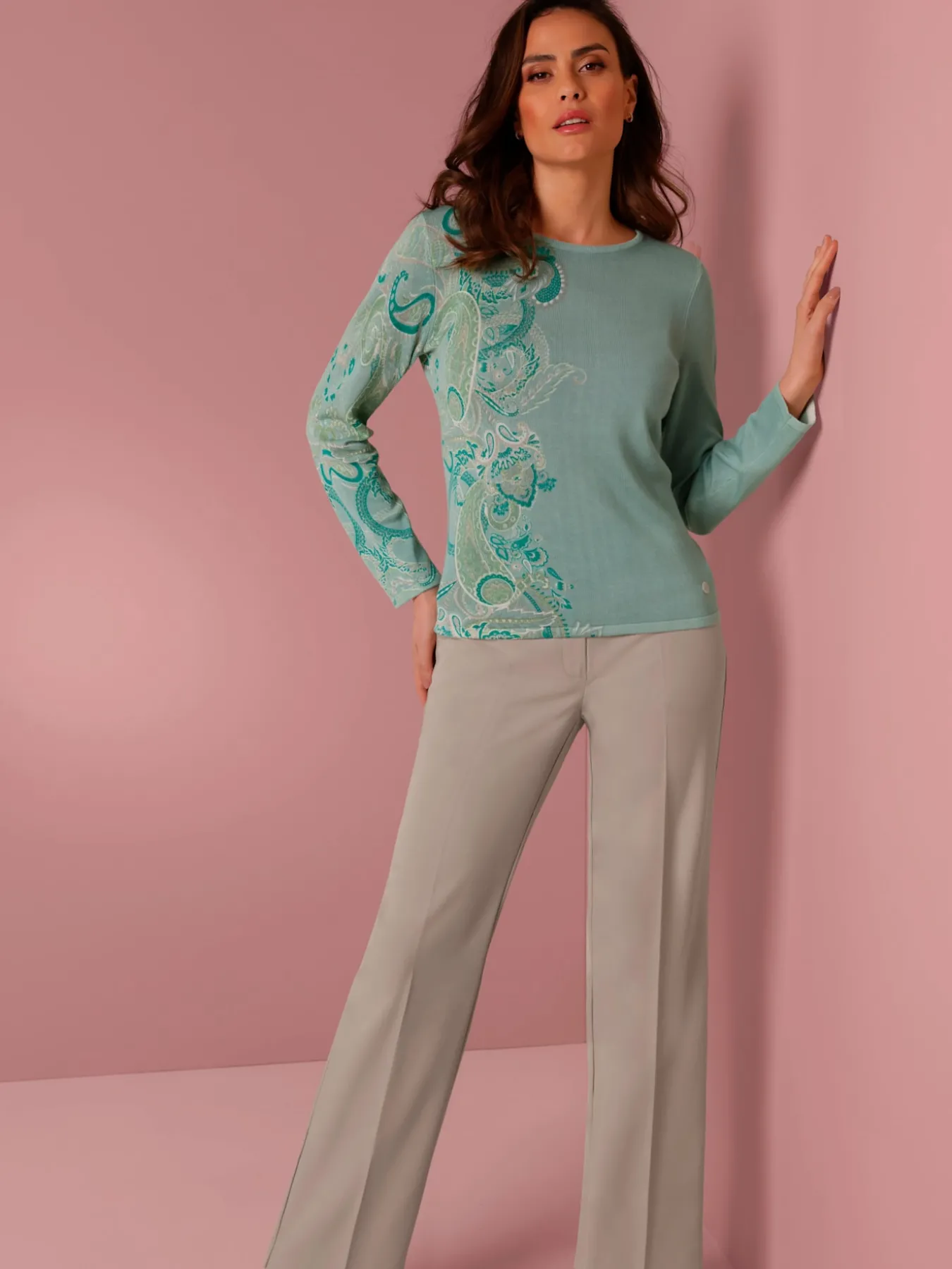 Pantalon plissé 63% lyocell (tencel)