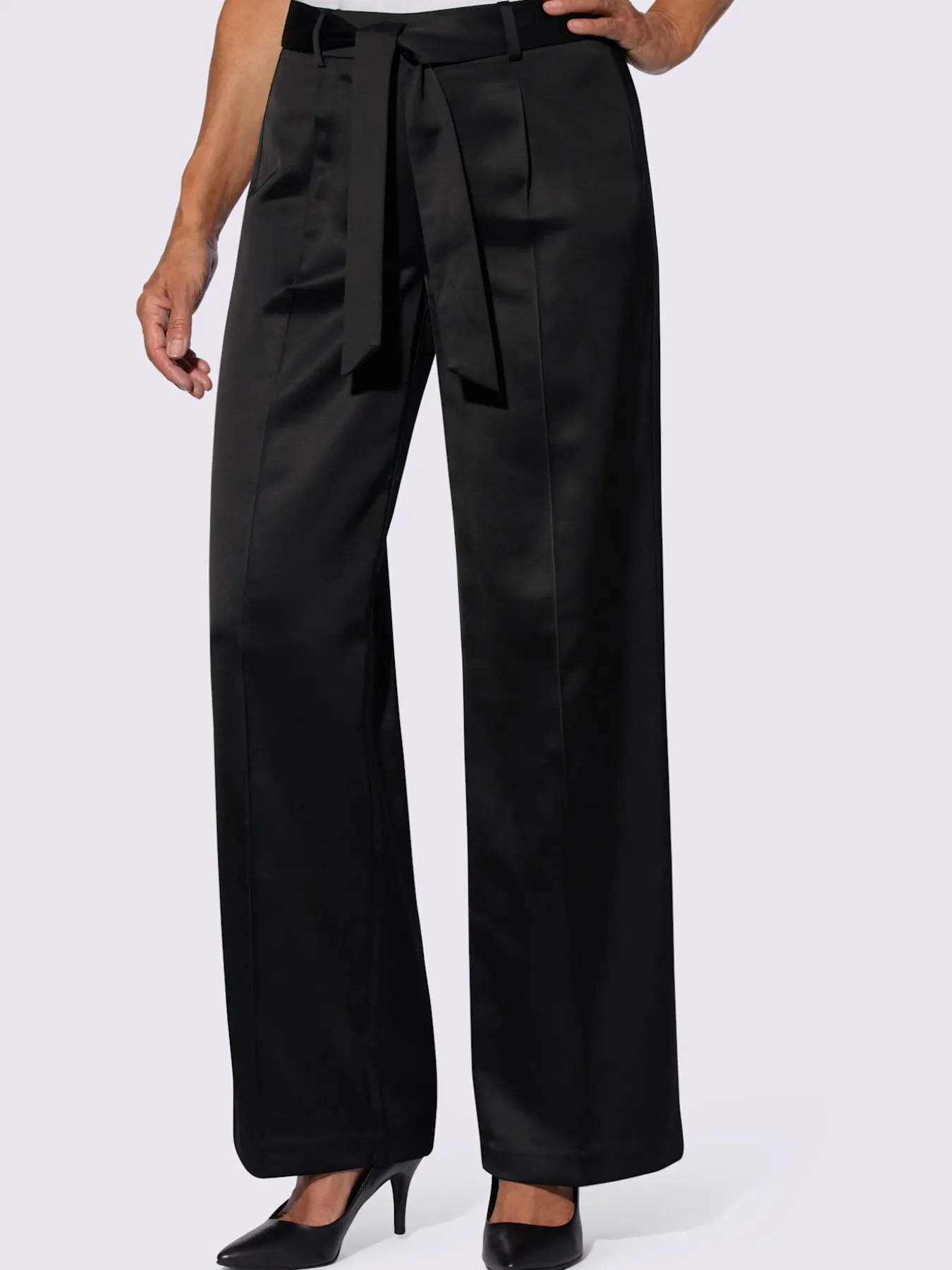 Pantalon plissé 64% viscose
