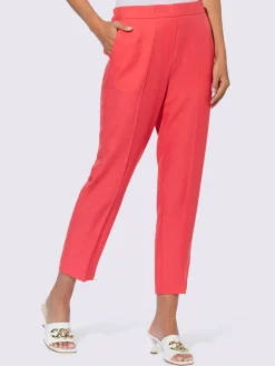 Pantalon plissé matière structurée mate et brillante