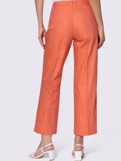 Pantalon plissé qualité denim teintée