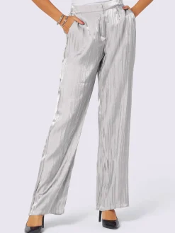 Pantalon qualité froissée tendance