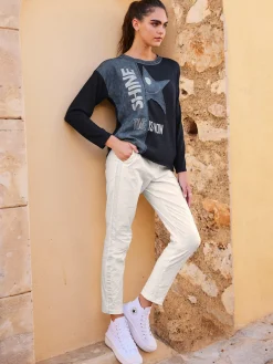 Pantalon skinny ceinture avec coulisse