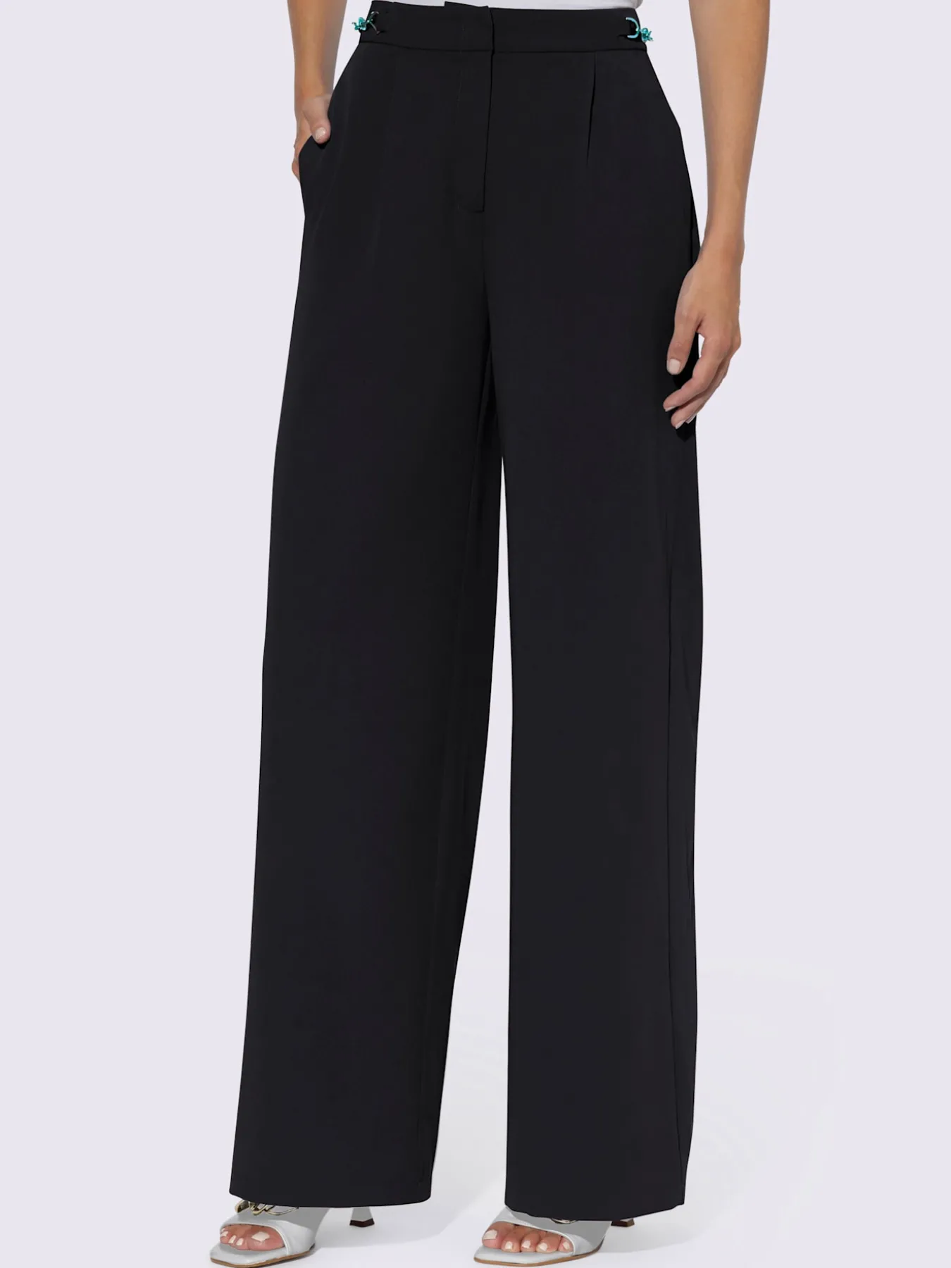 Pantalon tailleur jambes larges mode