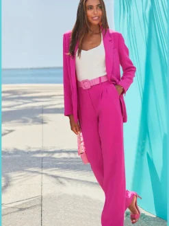 Pantalon tailleur pantalon femme à pinces