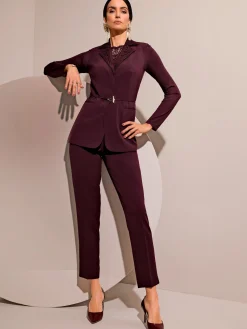 Pantalon tailleur polyester recyclé