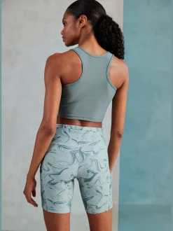Pantalon technique short performance imprimé sur toute la surface