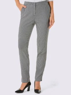 Pantalon tissé joli motif jacquard