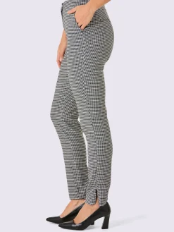 Pantalon tissé joli motif jacquard