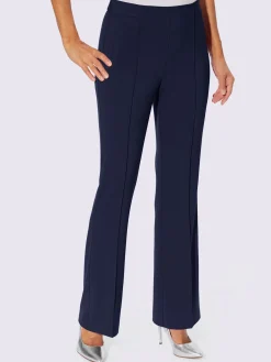 Pantalon tissé mélange de matières facile d'entretien