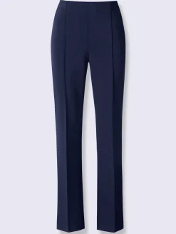 Pantalon tissé mélange de matières facile d'entretien
