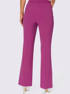 Pantalon tissé mélange de matières facile d'entretien