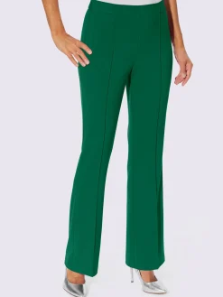 Pantalon tissé mélange de matières facile d'entretien
