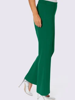 Pantalon tissé mélange de matières facile d'entretien
