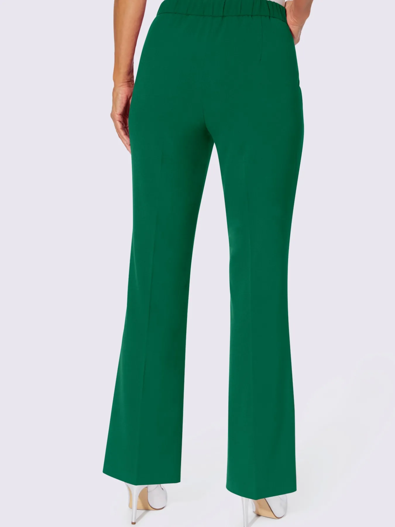 Pantalon tissé mélange de matières facile d'entretien
