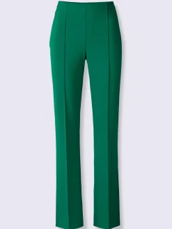 Pantalon tissé mélange de matières facile d'entretien