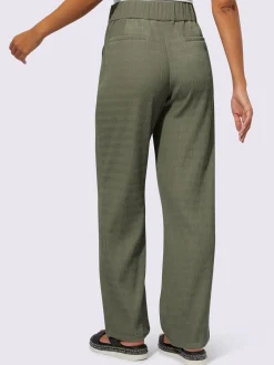 Pantalon tissé qualité structurée facile d'entretien