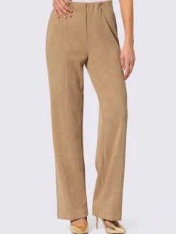 Pantalon toucher velouté